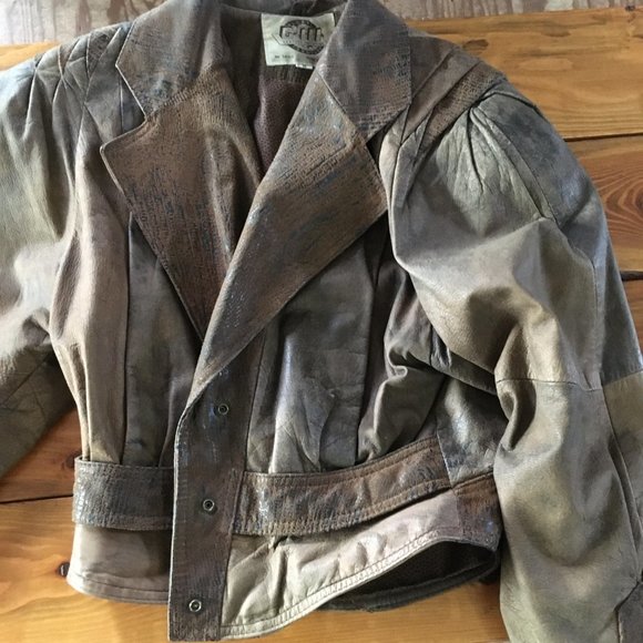 vintage leather jacket - Picture 2 of 7